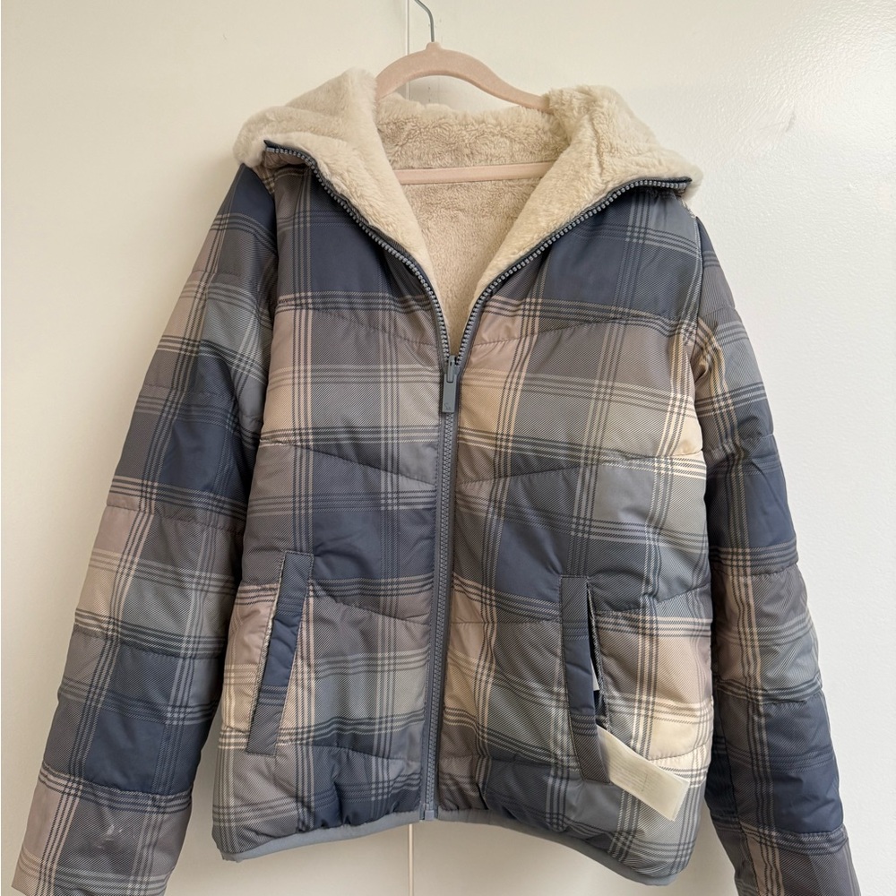 Abercrombie Kids Gray Plaid Jacket